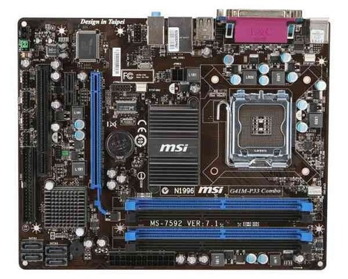 Msi g41m p33 combo - msi, ms-7592